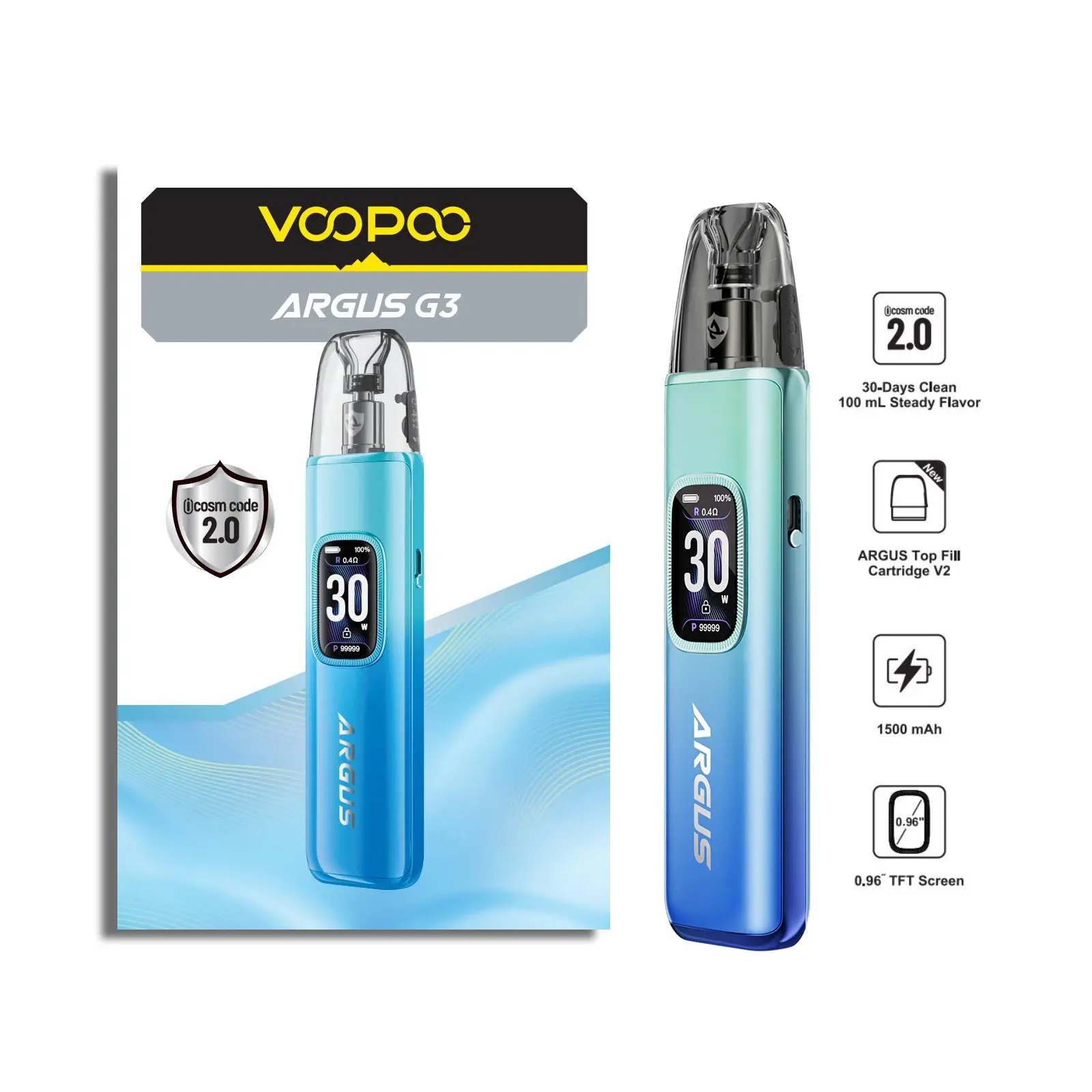 Voopoo Argus G3 Open Pod Kit 2mL